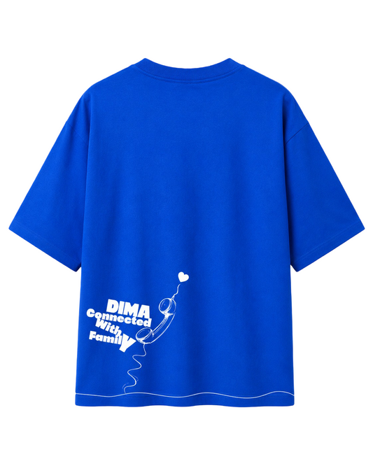 T-shirt bleu (Dima connected with family)